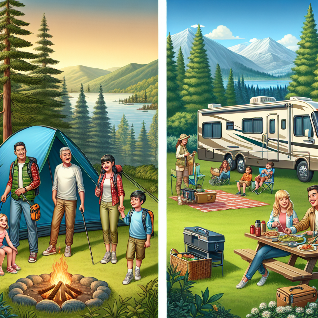 Additional Illustration of RV vs Tent Camping: Family-Friendly Comparison for Traveling the USA